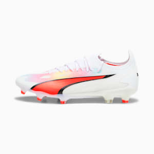 Chaussures de soccer avec crampons ULTRA ULTIMATE FG/AG Femme, PUMA White-PUMA Black-Fire Orchid, extralarge